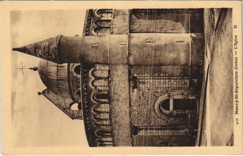 Carte postale ancienne Neuvy-Saint-Sepulchre L'Eglise France