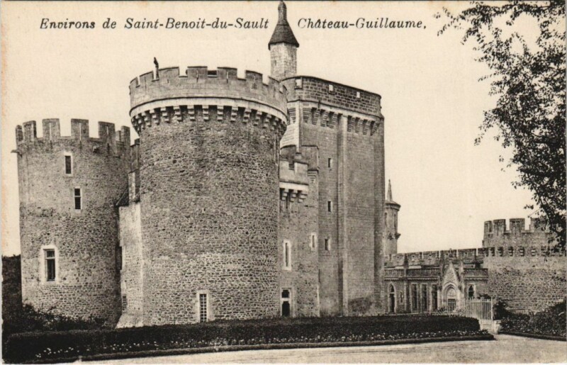 Carte postale ancienne Env.de St.Benoit du Sault Chateau Guillaume France