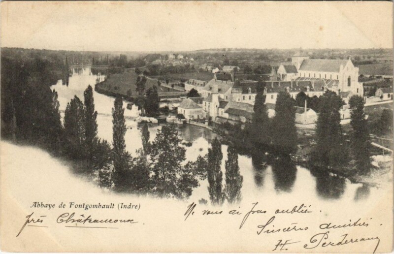 Carte postale ancienne Abbaye de Fontgombaud France