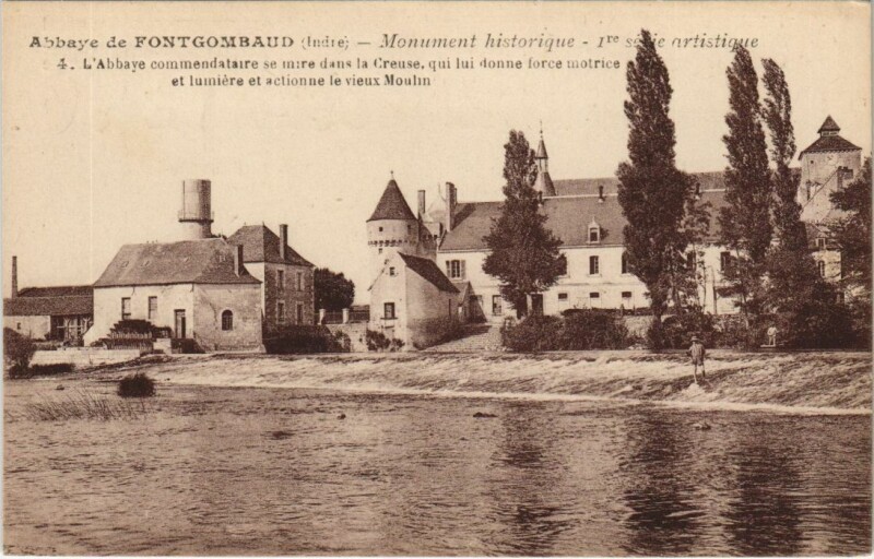 Carte postale ancienne Abbaye de Fontgombaud Monument Historique France