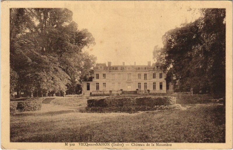 Carte postale ancienne Vicq s Nahon Chateau de la Moustiere France