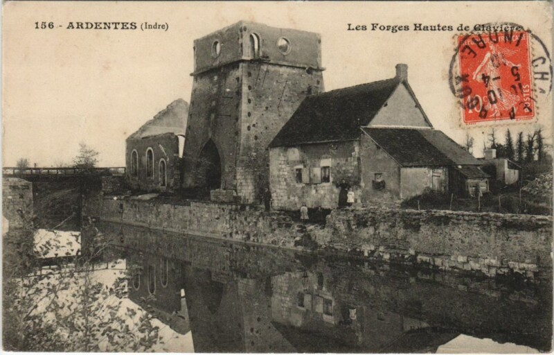 Carte postale ancienne Ardentes Les Forges Hautes France à Ardentes