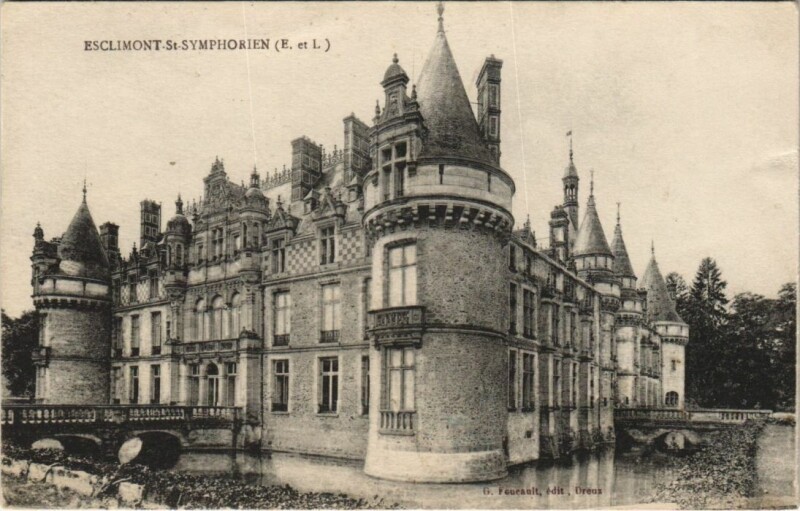 Carte postale ancienne Esclimont-Saint-Symphorien Chateau