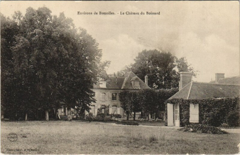Carte postale ancienne Le Chateau du Boissard - Environs de Brezolles à Brezolles