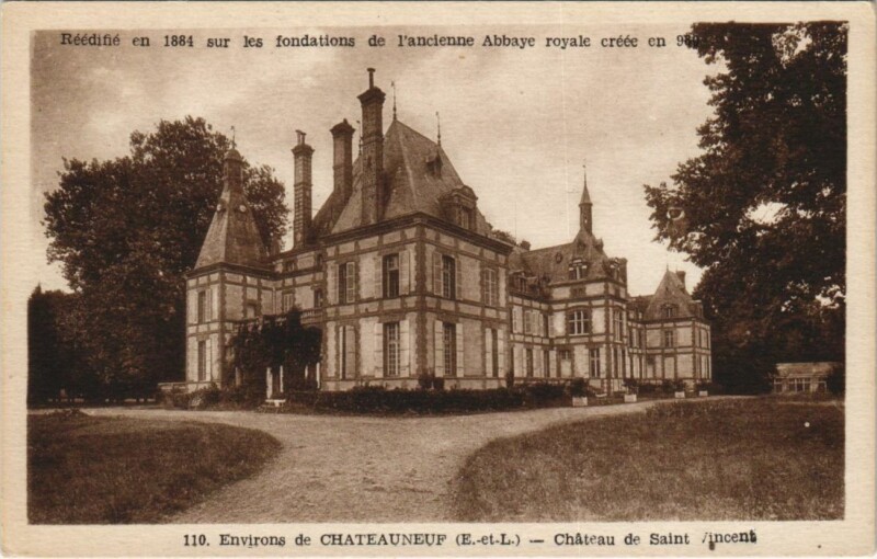 Carte postale ancienne Chateau de Saint-Vincent - Environs de Chateauneuf-en-Thymerais