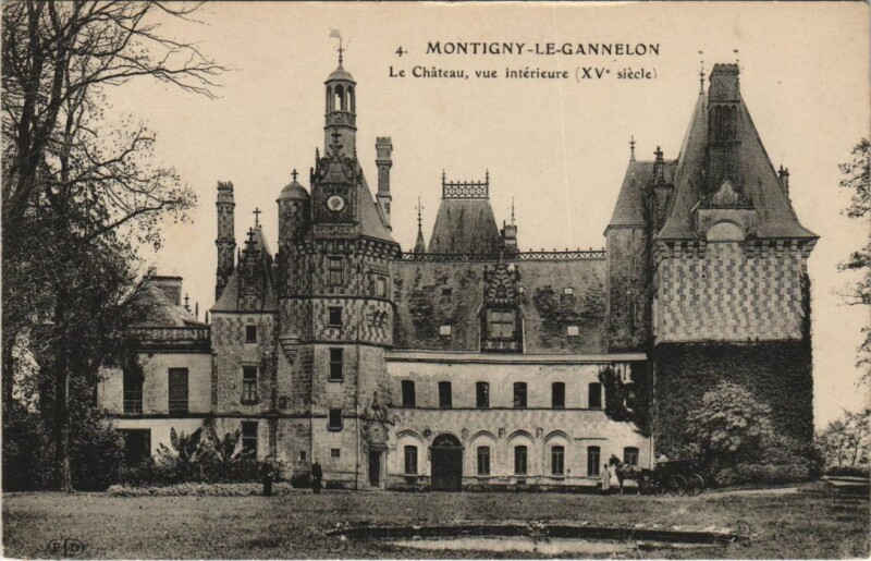 Carte postale ancienne Montigny-le-Gannelon Le Chateau