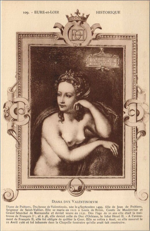 Carte postale ancienne Eure-et-Loir Historique - Diana Dux Valentinorum