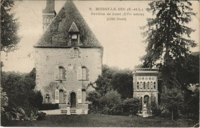 Carte postale ancienne Boissy-le-Sec - Pavillon de Sorel - Cote Nord