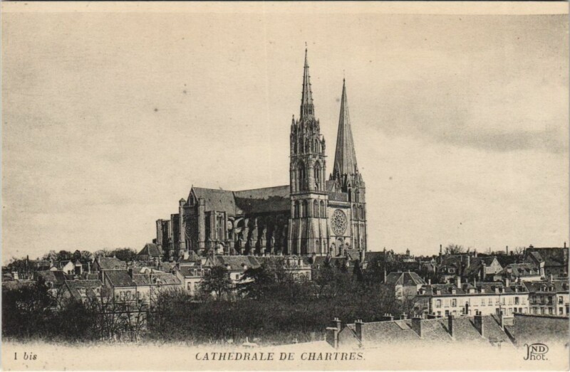 Carte postale ancienne Chartres Cathedrale à Chartres