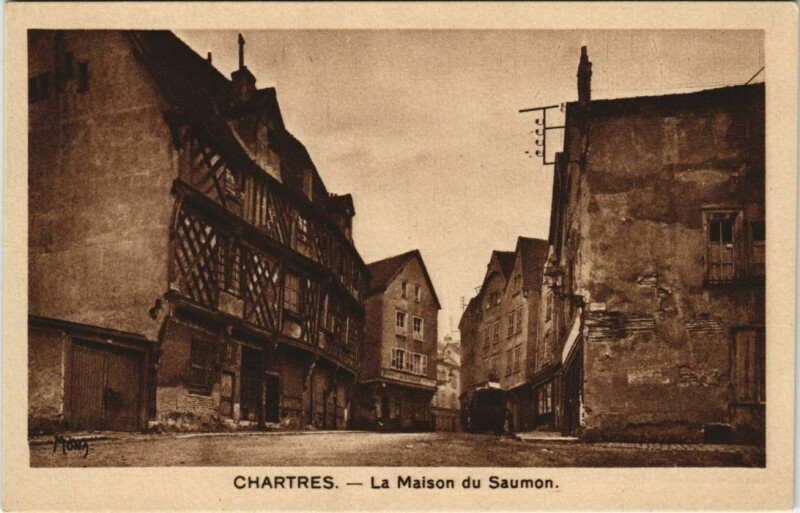 Carte postale ancienne Chartres La Maison du Saumon à Chartres