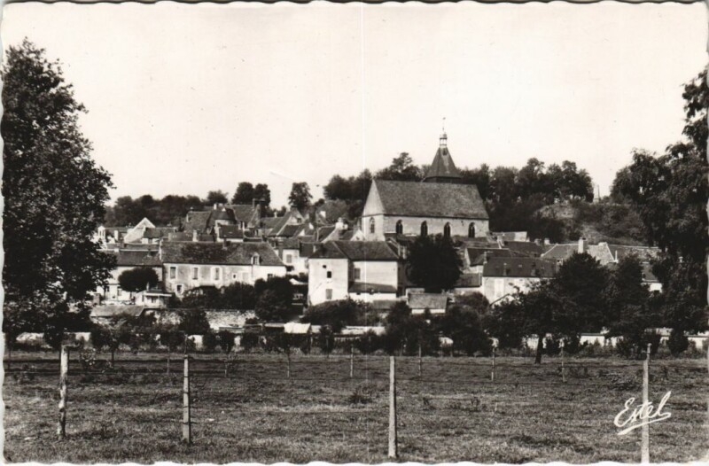 Carte postale ancienne Epernon Vue d'Ensemble prise des Prairies de la Drouette
