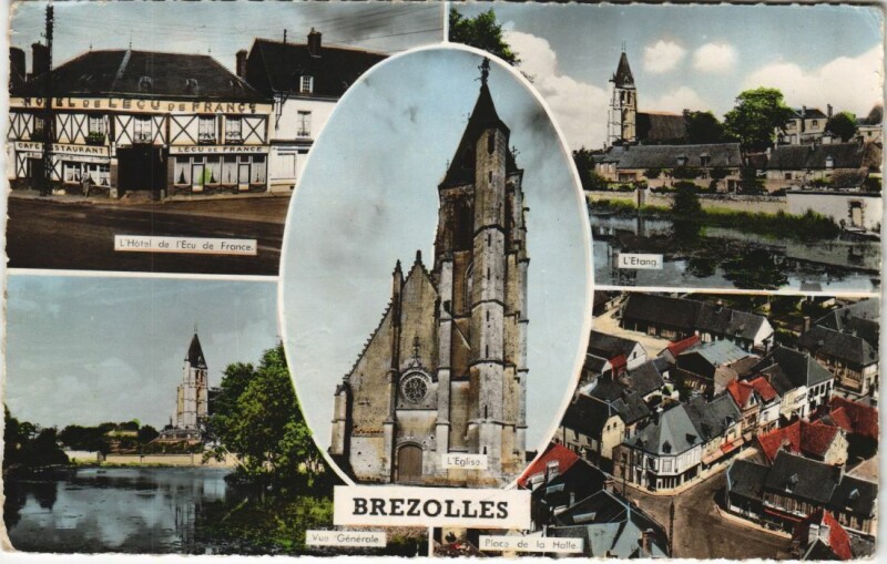 Carte postale ancienne Brezolles Scenes à Brezolles