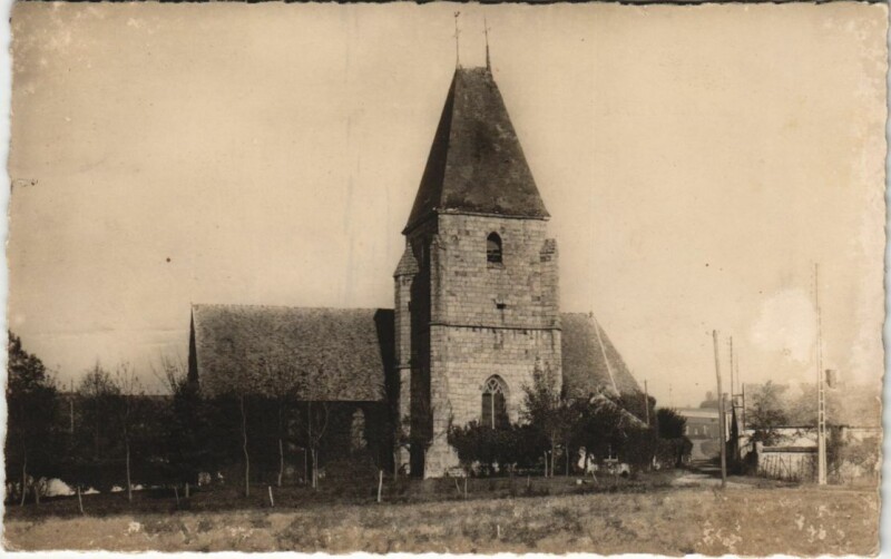 Carte postale ancienne Bercheres-sur-Vesgre Eglise de Saint-Ouen