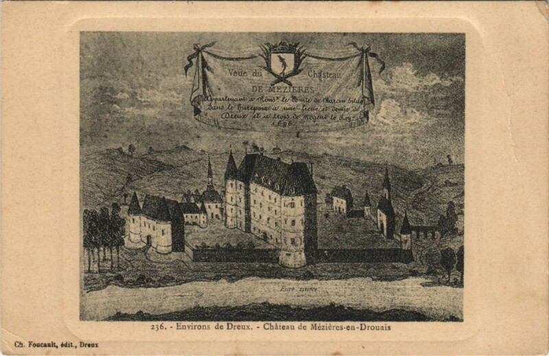 Carte postale ancienne Mezieres-en-Drouais Chateau