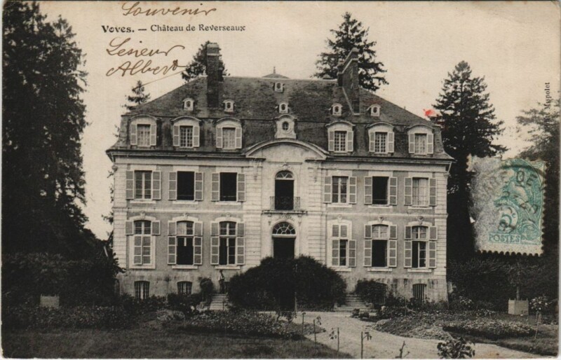 Carte postale ancienne Voves Chateau de Reverseaux