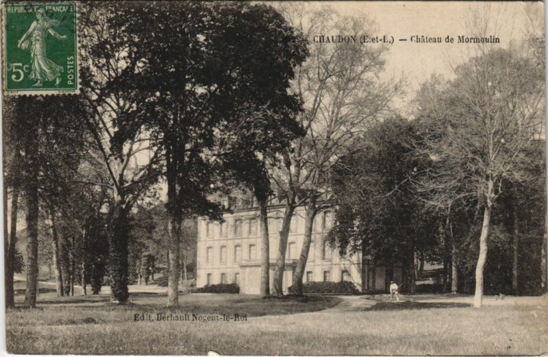 Carte postale ancienne Chaudon Chateau de Mormoulin à Chaudon
