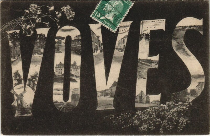 Carte postale ancienne Voves Scenes
