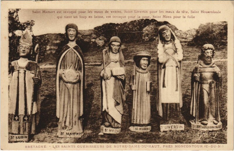 Carte postale ancienne Les Saints Guerisseurs de Notre-Dame-du-Haut pres Moncontour
