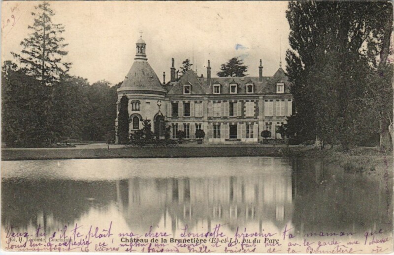 Carte postale ancienne Chateau de Brunetiere - Vu du Parc