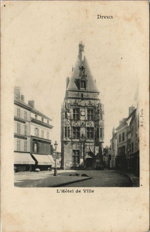 Carte postale ancienne Dreux L'Hotel de Ville à Dreux
