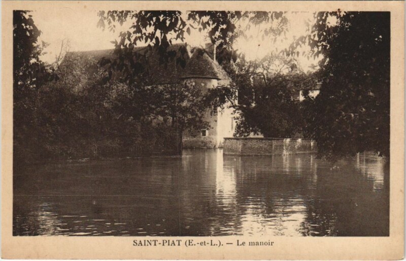 Carte postale ancienne Saint-Piat Le Manoir à Saint-Piat