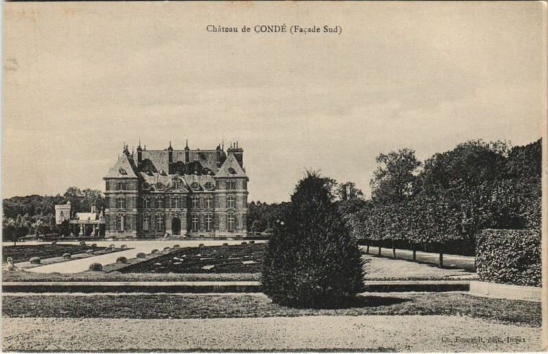 Carte postale ancienne Chateau de Conde - Facade Sud