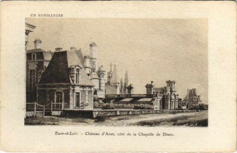 Carte postale ancienne Anet Chateau, Chapelle de Diane France