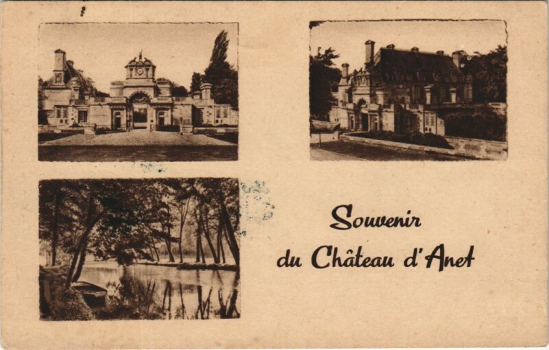 Carte postale ancienne Souvenir du Chateau d'Anet France