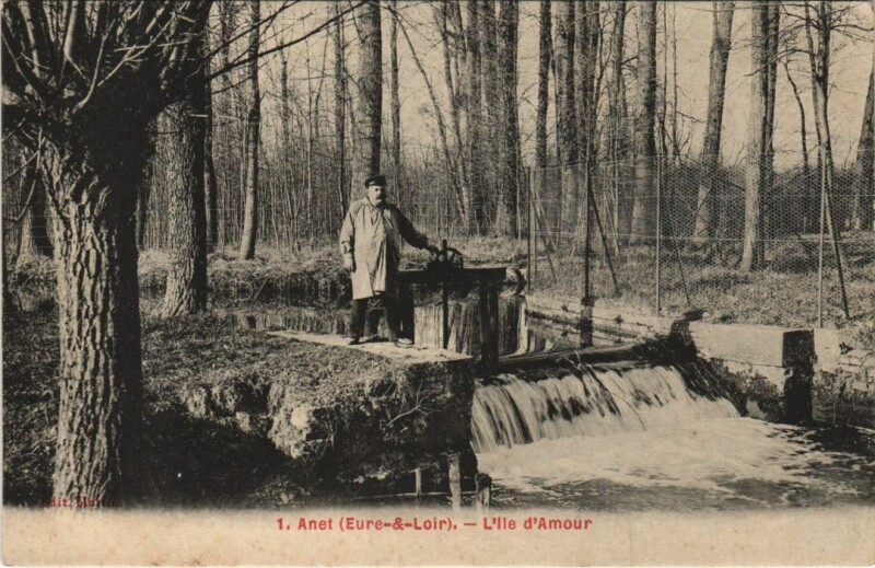 Carte postale ancienne Anet L'Ile d'Amour France