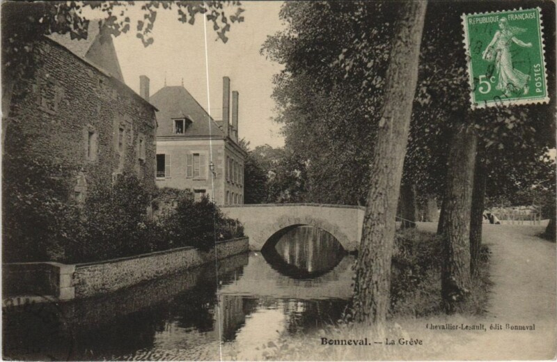 Carte postale ancienne Bonneval La Greve France à Bonneval