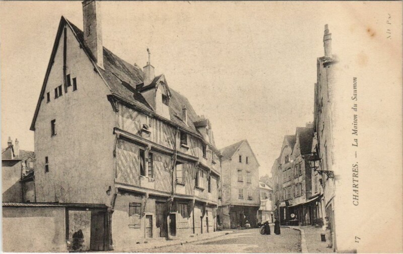 Carte postale ancienne Chartres La Maison du Saumon France à Chartres