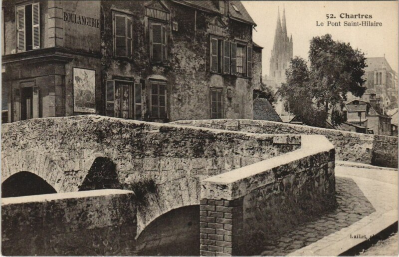 Carte postale ancienne Chartres Le Pont Saint-Hilaire France à Chartres