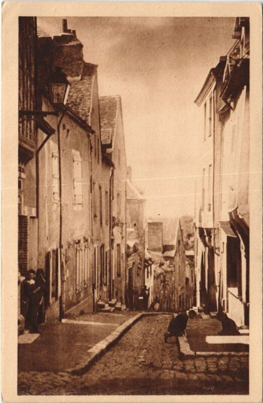 Carte postale ancienne Chateaudun La Rue Saint-Lubin France