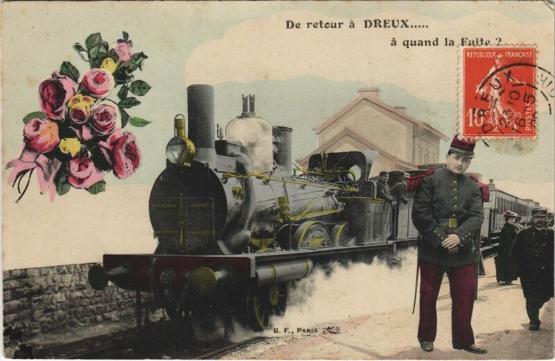 Carte postale ancienne Dreux Souvenir France à Dreux