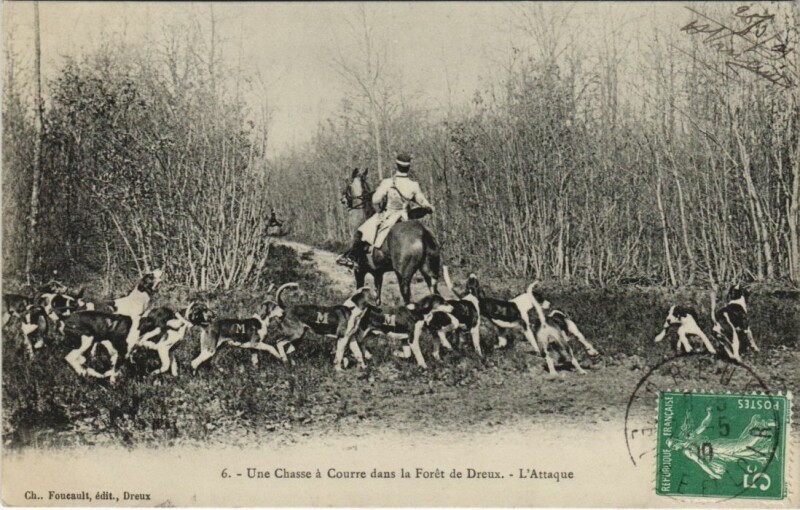 Carte postale ancienne Dreux L'Attaque France à Dreux
