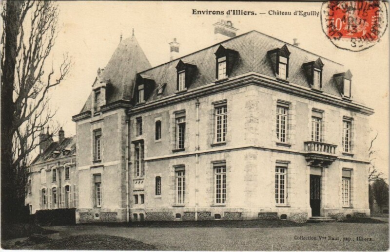 Carte postale ancienne Illiers Chateau d'Eguilly France