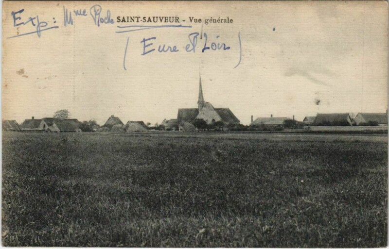 Carte postale ancienne Saint-Sauveur Vue Generale France