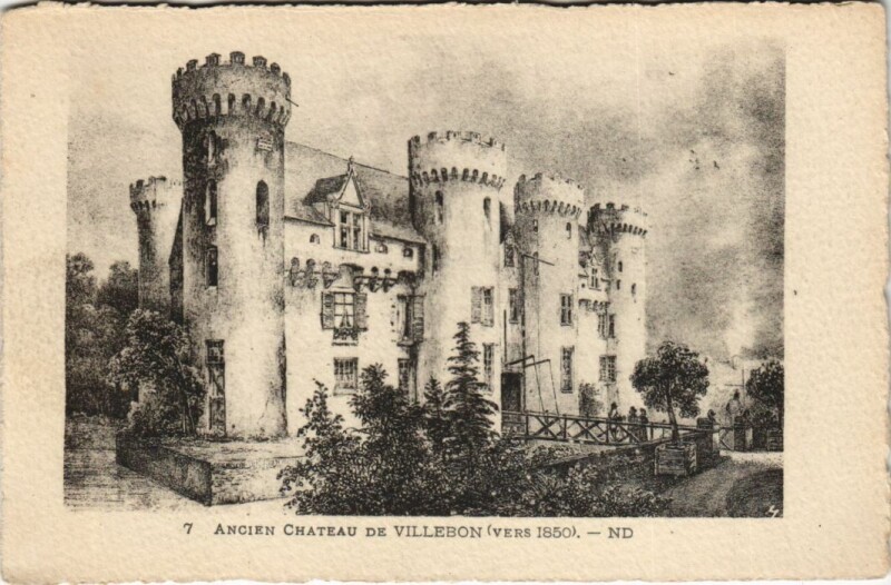 Carte postale ancienne Villebon Ancien Chateau France à Villebon
