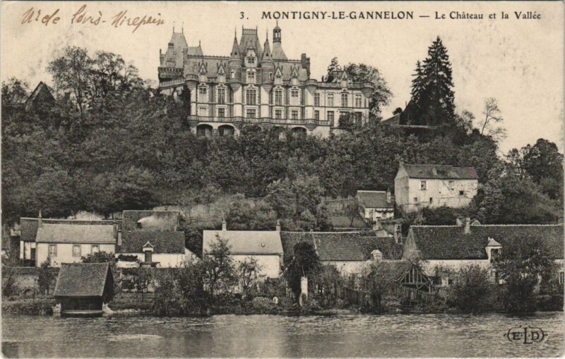 Carte postale ancienne Montigny le Gannelon Le Chateau France