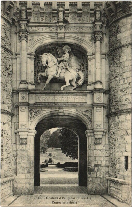 Carte postale ancienne Chateau d'Eclimont Entree principale France