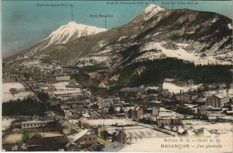 Carte postale ancienne Briancon Vue Generale France