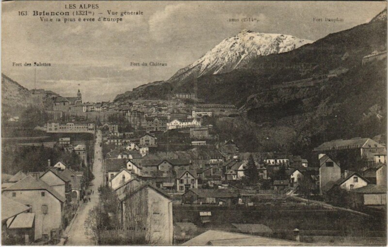 Carte postale ancienne Briancon Vue Generale France