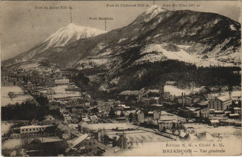 Carte postale ancienne Briancon Vue Generale France