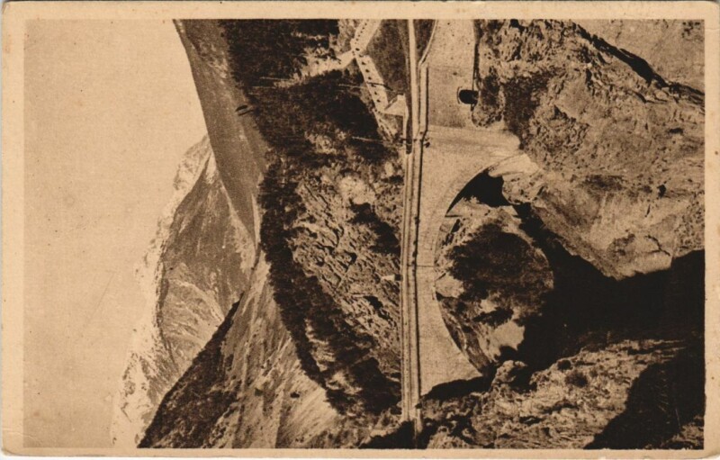 Carte postale ancienne Briancon Le Pont d'Asfeld France