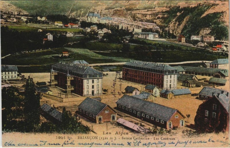 Carte postale ancienne Briancon Sainte-Catherine, Les Casernes France
