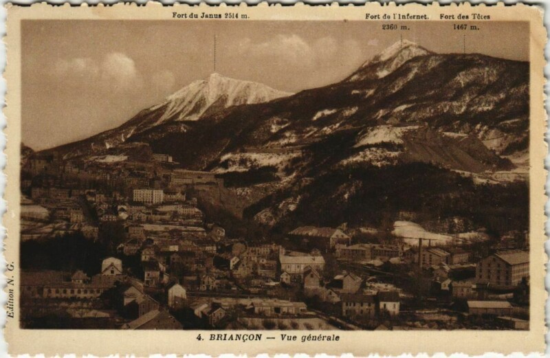 Carte postale ancienne Briancon Vue Generale France