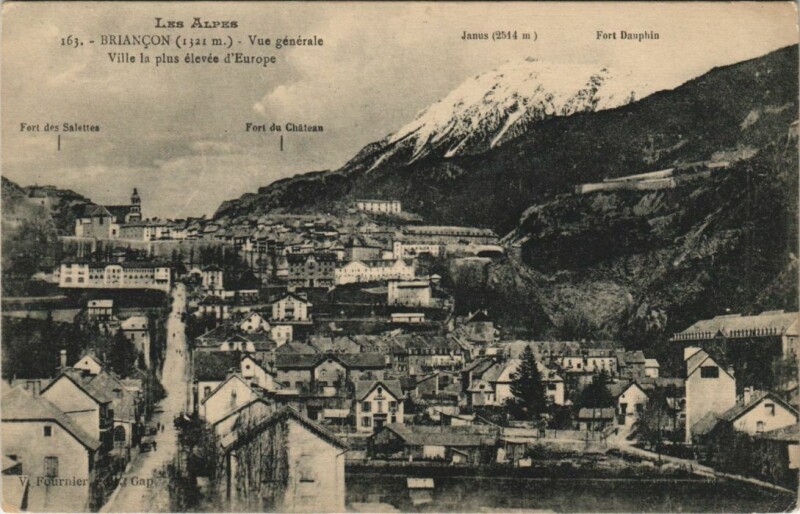 Carte postale ancienne Briancon Vue Generale France