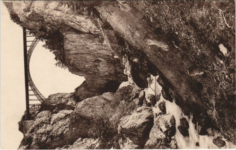 Carte postale ancienne Briancon Pont Baldy s la Cerveyrette France