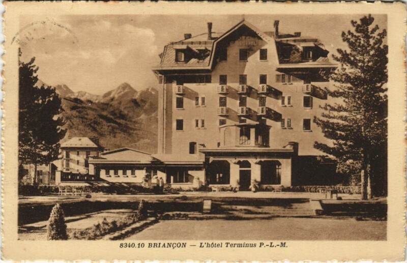 Carte postale ancienne Briancon L'Hotel Terminus France