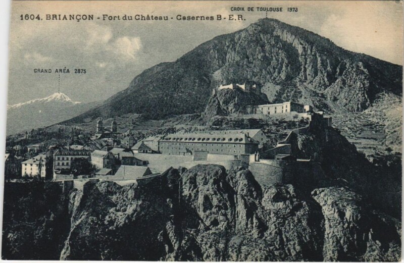 Carte postale ancienne Briancon Fort du Chateau France